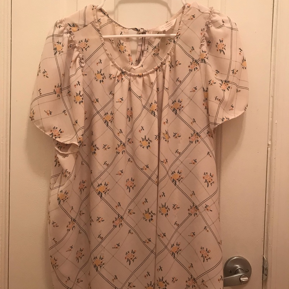 Lauren Conrad size xl top with tied bow